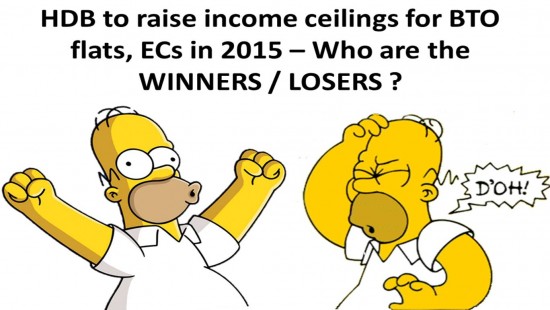Who are winners losers in the HDB income ceiling change for EC
