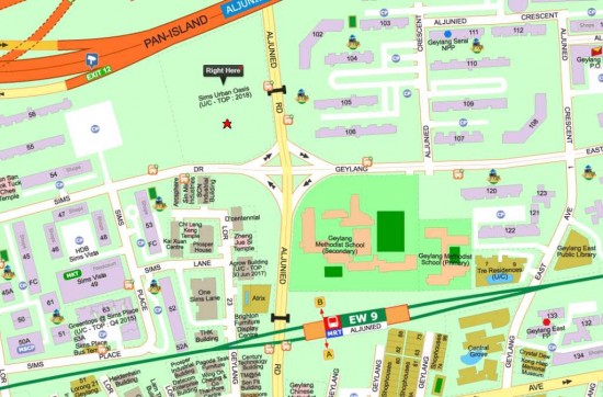 Sims- Location Map